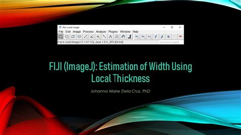 measuring thickness with imagej|imagej thickness.